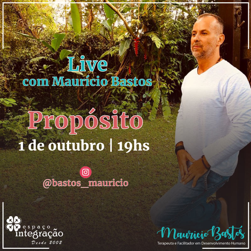 Live com Maurício Bastos 1 de Outubro às 19hs