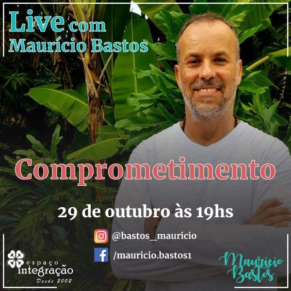 Live com Maurício Bastos 29 de Outubro às 19hs